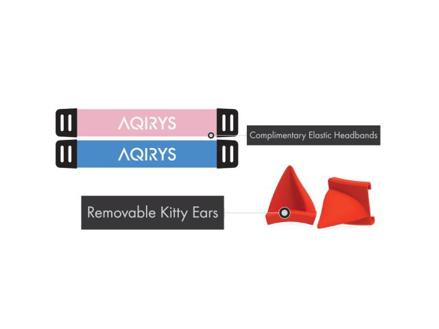 Casti cu microfon AQIRYS Alya, USB/USB Wireless/3.5mm jack, Black