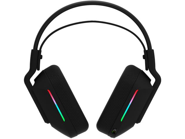 Casti cu microfon AQIRYS Alya, USB/USB Wireless/3.5mm jack, Black