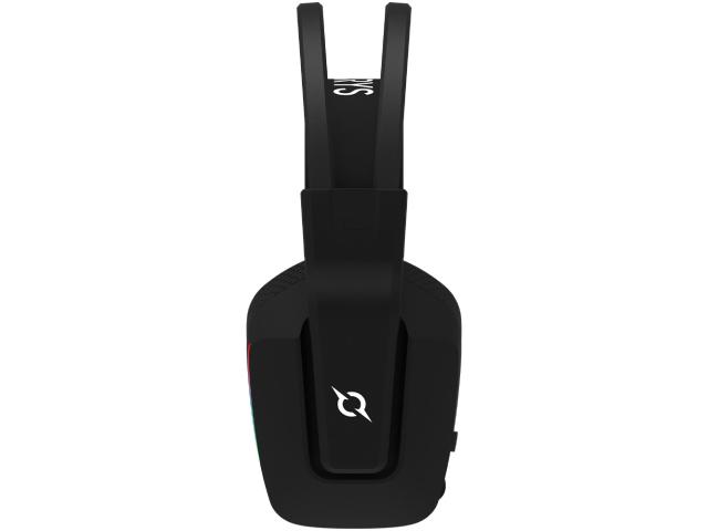 Casti cu microfon AQIRYS Alya, USB/USB Wireless/3.5mm jack, Black