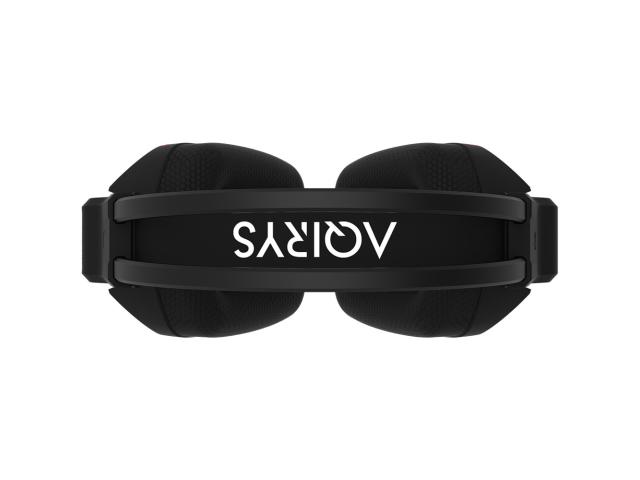 Casti cu microfon AQIRYS Alya, USB/USB Wireless/3.5mm jack, Black