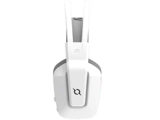 Casti cu microfon AQIRYS Alya, USB/USB Wireless/3.5mm jack, White