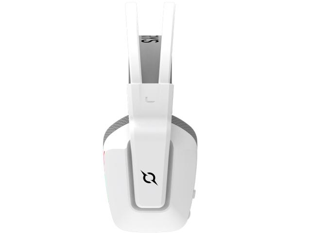 Casti cu microfon AQIRYS Alya, USB/USB Wireless/3.5mm jack, White