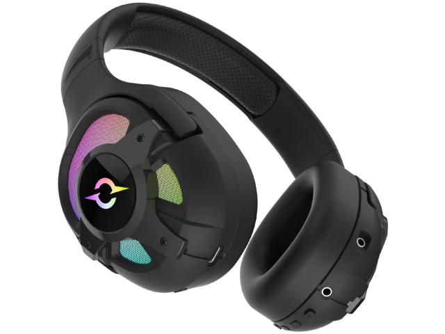 Casti cu microfon AQIRYS Ara, 3.5mm jack/USB Wireless/Bluetooth, Black