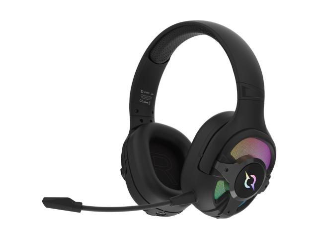 Casti cu microfon AQIRYS Ara, 3.5mm jack/USB Wireless/Bluetooth, Black