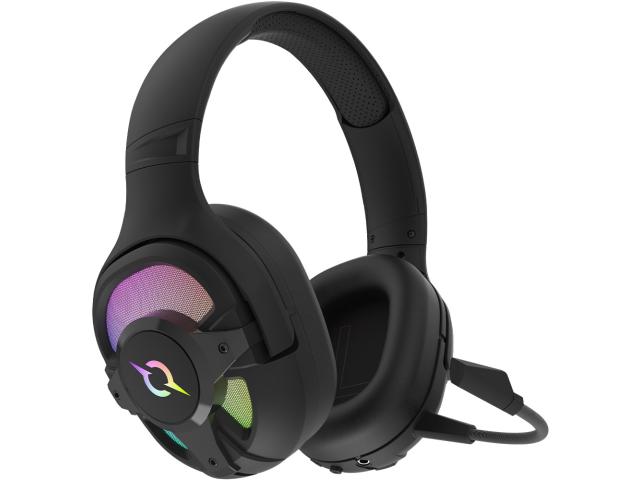 Casti cu microfon AQIRYS Ara, 3.5mm jack/USB Wireless/Bluetooth, Black