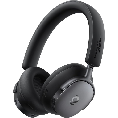 CASTI Baseus Inspire XH1, Wireless Noise Cancelling Headphones OS, pt smartphone, over-ear, sunet Hi-Res, microfon pe casca, conectare prin Bluetooth 5.0, sound by Bose, negru 