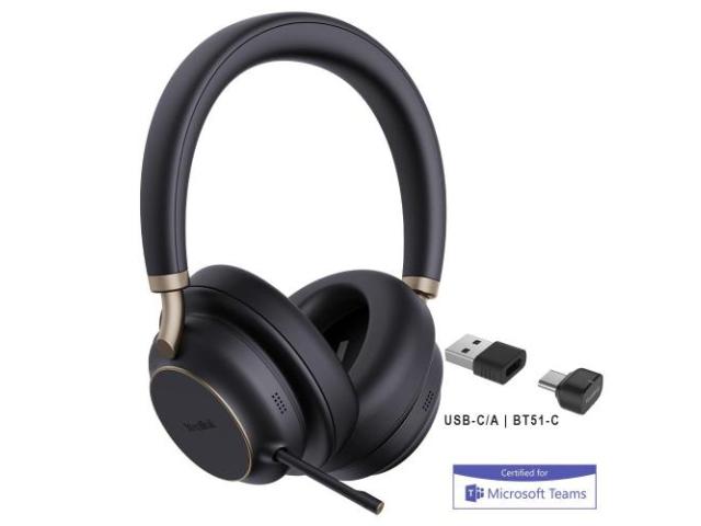 Casti Yealink BH76 Plus Teams Black USB-C/A