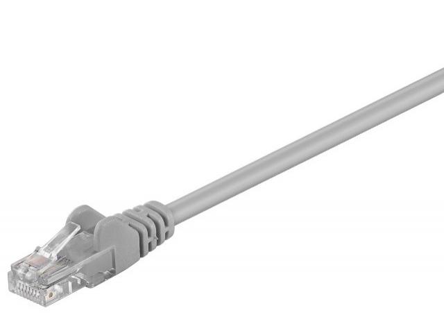 Cablu retea (patch cord) CAT5e UTP 15m 2xRJ45, neecranat, CCA, gri - HCT68352