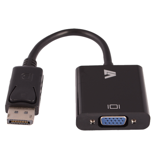 Adaptor V7 CBLDPVGA-1E, DisplayPort - VGA, Black