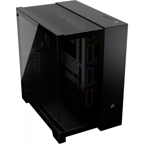 Carcasa Corsair 6500X TG RGB Black, Fara sursa