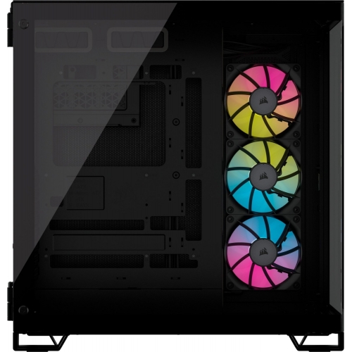 Carcasa Corsair 6500X TG RGB Black, Fara sursa