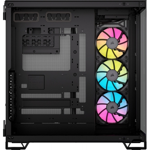 Carcasa Corsair 6500X TG RGB Black, Fara sursa