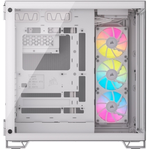 Carcasa Corsair 6500X TG RGB White, Fara sursa