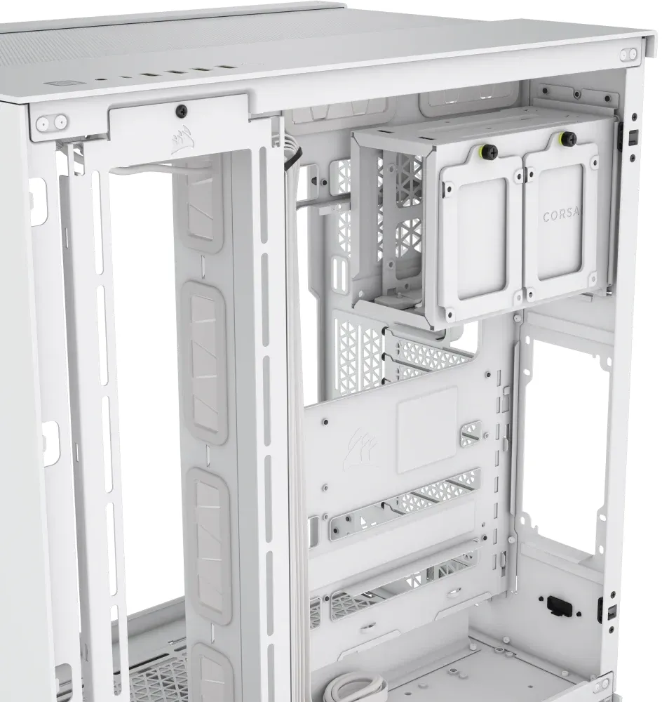 Carcasa Corsair 6500X TG RGB White, Fara sursa