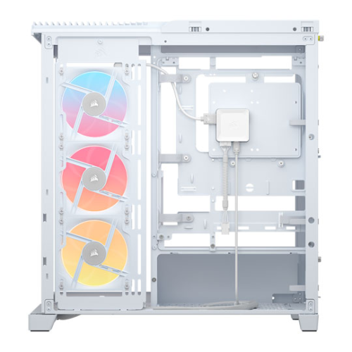 Carcasa Corsair FRAME 4500X LX-R RGB White, Fara sursa