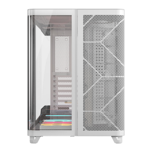 Carcasa Corsair AIR 5400 LX-R RGB iCUE LINK White, Fara sursa