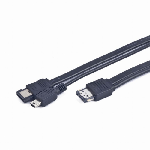 Cablu Gembird CC-ESATAP-ESATA-USB5P-1M, eSATAp - eSATA, 1 m, Black