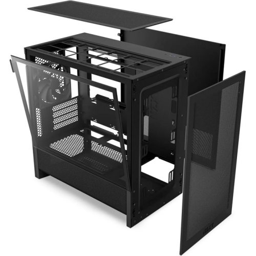 H3 Flow (2025), micro-ATX, Mid-tower, Negru