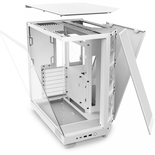 Carcasa NZXT H6 Flow RGB White, Fara sursa
