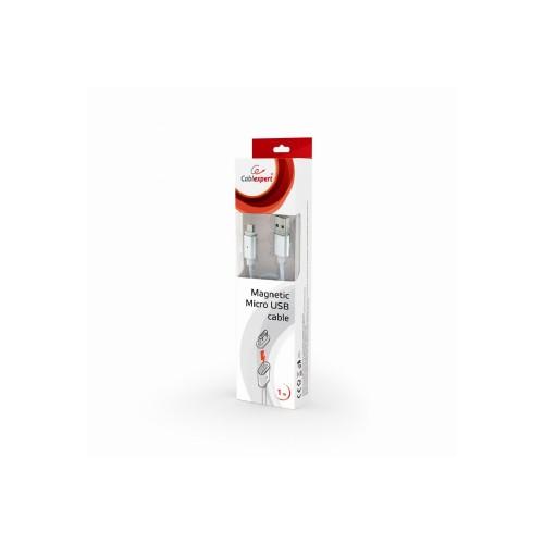 Cablu de date Gembird, USB 2.0 - micro USB, 1m, Silver