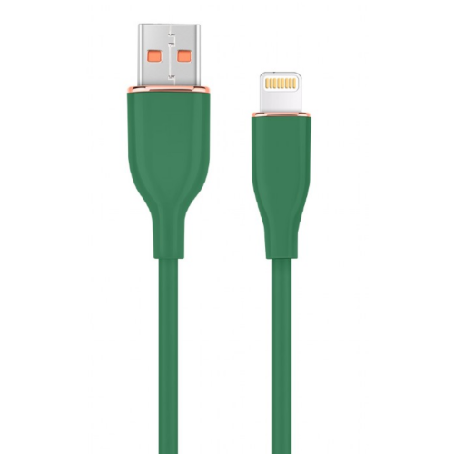 Cablu de date Gembird CC-USB2S-AM8PM-1.5M-G, USB-A male - Lightning, 1.5m, Midnight Green