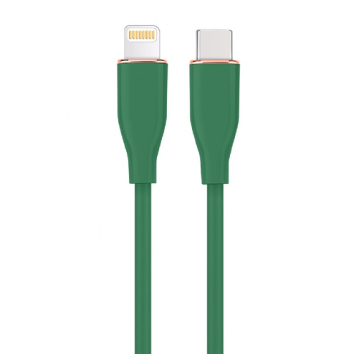 Cablu de date Gembird CC-USB2S-CM8PM-1.5M-G, USB-C male - Lightning male, 1.5 m, Green