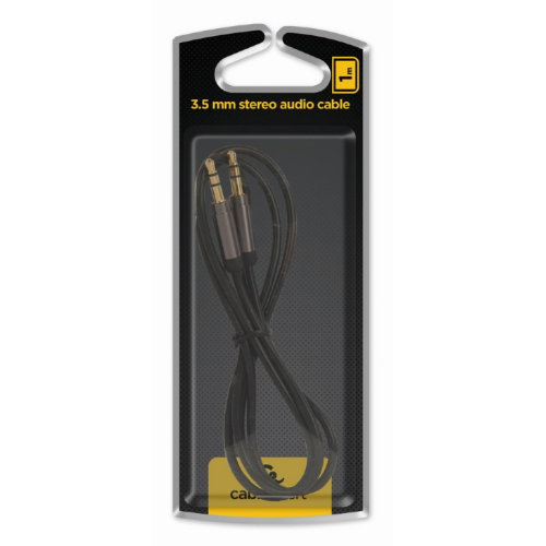 Cablu audio Gembird CCAPB-444-1M, 3.5 mm jack male - 3.5 mm jack male, 1 m, Black