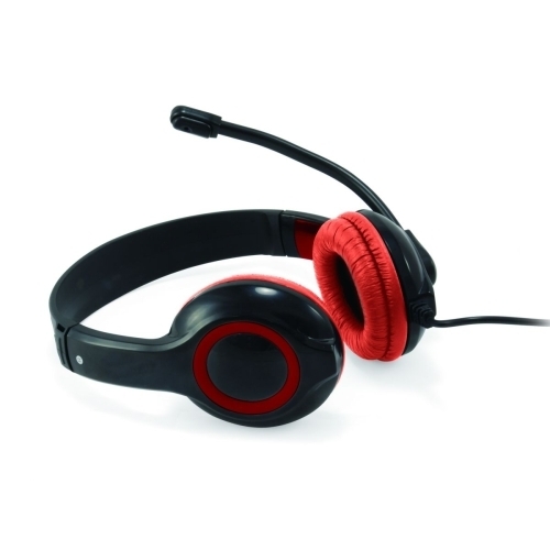 Casti cu microfon Conceptronic CCHATSTARU2R, USB-A 2.0, Black-Red