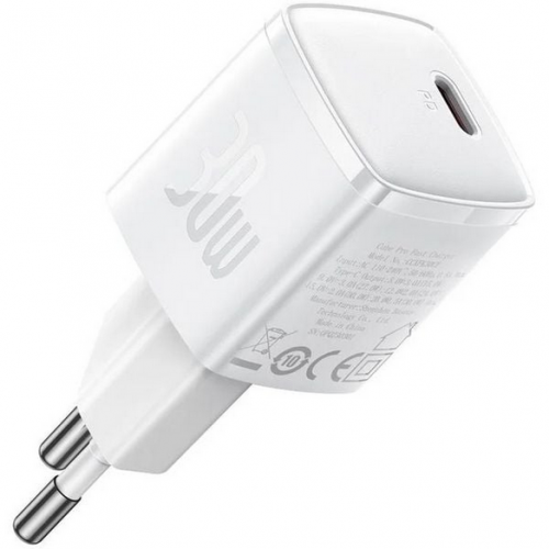 Incarcator retea Baseus Cube Pro, 1 x USB-C, 30W, White