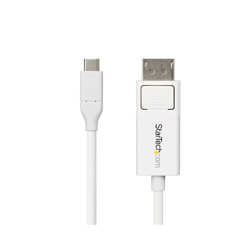 Cablu Startech CDP2DP2MBW, DisplayPort male - USB-C male, 2m, White