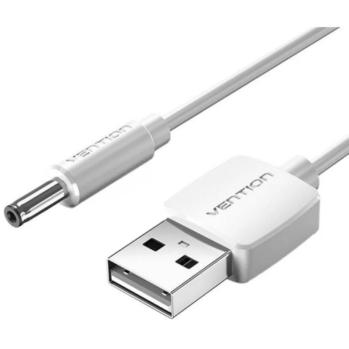 Cablu alimentare Vention CEXWG, USB 2.0 male - DC 3.5 mm, 1.5 m, White