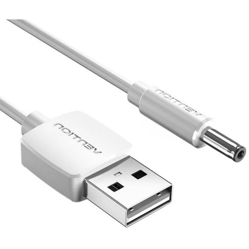 Cablu alimentare Vention CEXWG, USB 2.0 male - DC 3.5 mm, 1.5 m, White