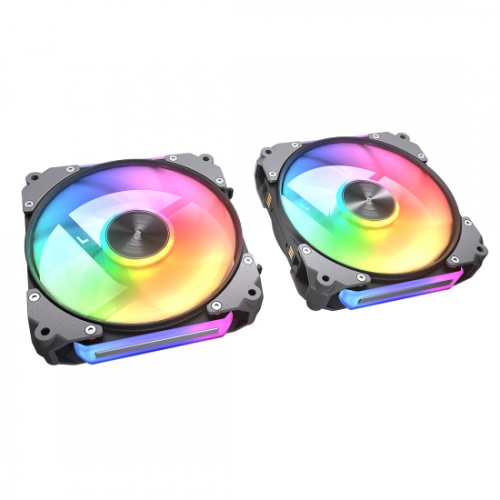 Ventilator Corsair Cougar 120 ARGB, ARGB LED, 120mm, Black