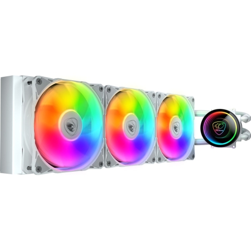 Cooler procesor Cougar Poseidon Elite ARGB 360, ARGB LED, 3 x 120mm, White