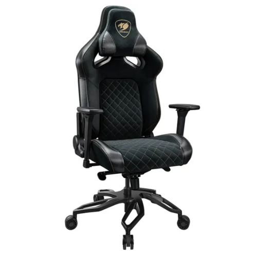 Scaun gaming Cougar Titan Pro V2 Gold F, Black-Gold