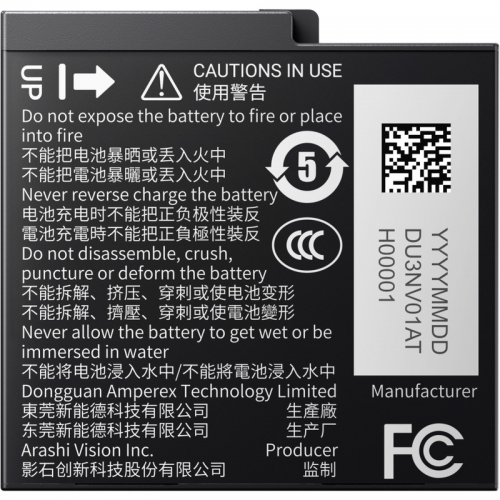 Acumulator Insta360 pentru Camere video actiune Ace/Ace Pro, 1700mAh