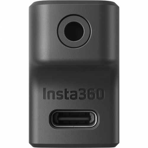 Adaptor microfon Insta360 pentru Camere video actiune Ace/Ace Pro, Black