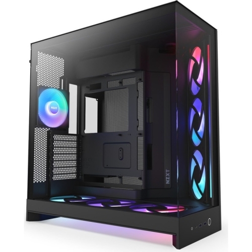 H9 Flow RGB+ (2025), Dual-Chamber, Mid-Tower, Control Hub, Negru