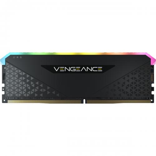 Memorie DDR4, 8GB, 3200MHz, CL16, Negru, VENGEANCE RGB RS, BULK