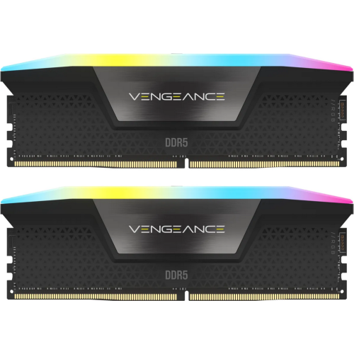 Memorie Corsair Vengeance RGB Black, 16GB, DDR5-5200 MHz, CL 40