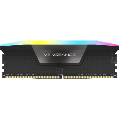Memorie Corsair Vengeance RGB Black, 16GB, DDR5-5200 MHz, CL 40