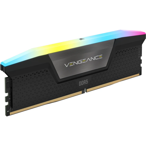 Memorie Corsair Vengeance RGB Black, 16GB, DDR5-5200 MHz, CL 40