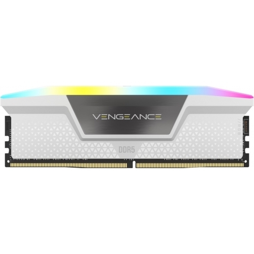 Kit Memorie Corsair Vengeance RGB White Intel XMP 3.0, 32GB, DDR5-5600MHz, CL40, Dual Channel