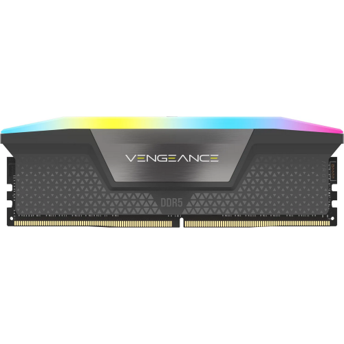Kit Memorie Corsair Vengeance RGB Gray AMD EXPO, 32GB, DDR5-6400MHz, CL32, Dual Channel