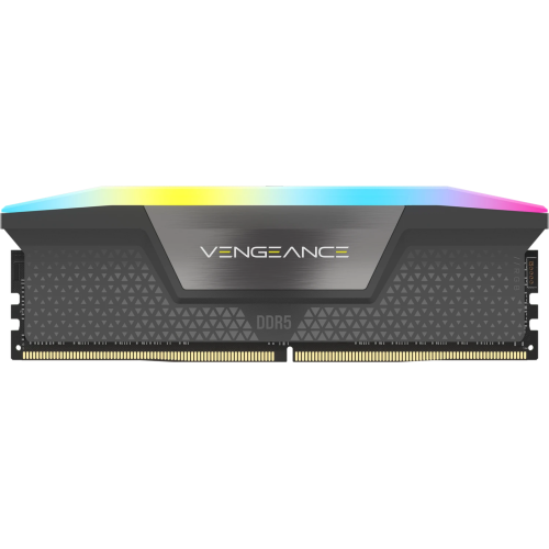 Kit Memorie Corsair Vengeance RGB Grey Intel XMP 3.0/AMD EXPO 32GB, DDR5-6000 MHz, CL 36, Dual Channel