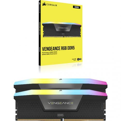 Kit Memorie Corsair Vengeance RGB, 64GB, DDR5-6000MHz, CL40, Dual Channel