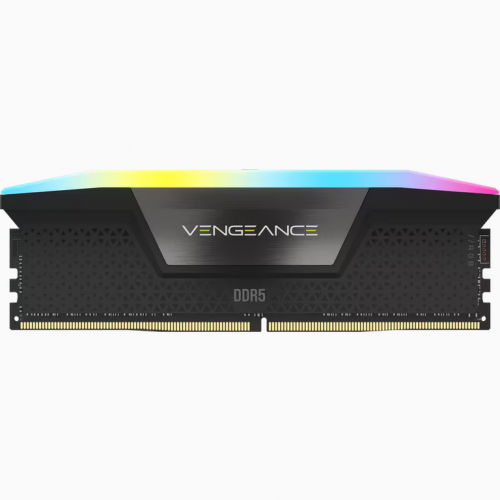 Kit memorie Corsair Vengeance RGB 64GB, DDR5-6400MHz, CL32, Quad Channel