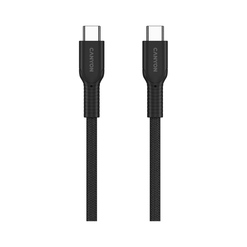 Cablu de date Canyon OnWire 60CL, USB-C - USB-C, 1 m, Black