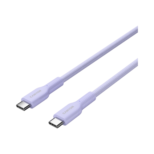 Cablu de date Canyon OnWire 60CL, USB-C - USB-C, 1 m, Purple