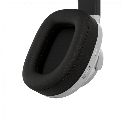 Casti cu microfon Canyon EGO GH-16, USB Wireless/Bluetooth/3.5mm jack, White